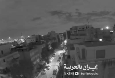 تصاویر دوربین‌های مداربسته از موشک‌های ایرانی در تل‌ آويو  